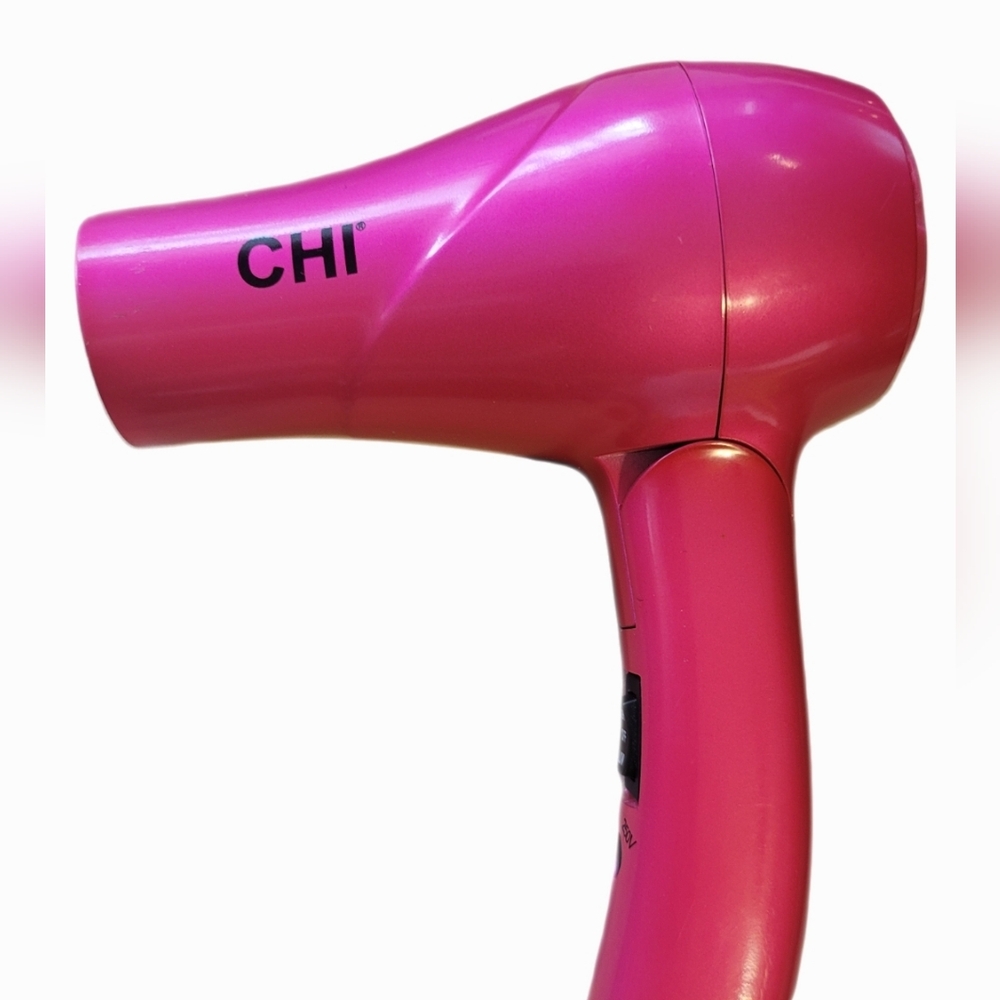 CHI Pink Travel Hair Dryer Compact Folding Works Great